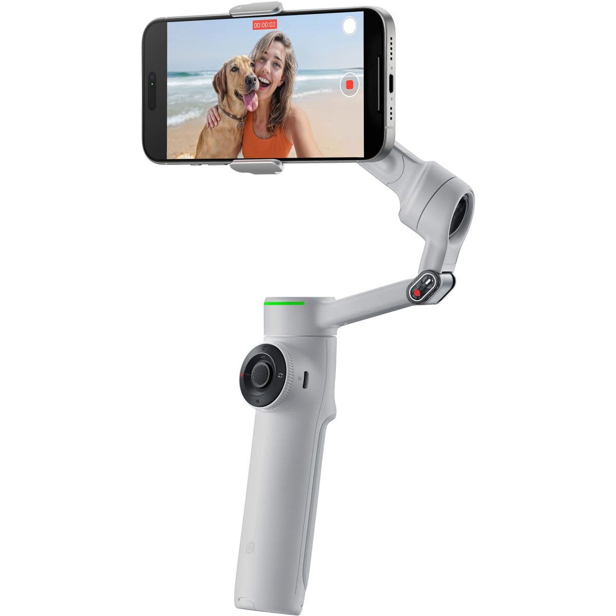 Insta360 Flow 2 Pro Grey- AI-Powered Stick, Portable & Foldable