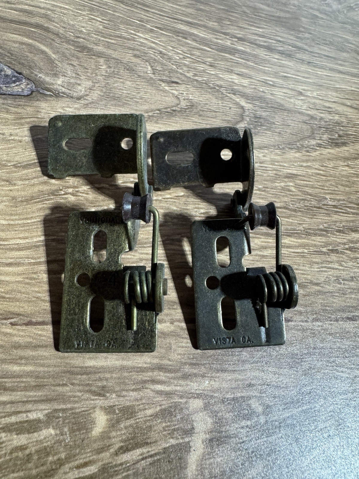 Lot of 2 Youngdale Hinges #4 Cabinet Door Knife Hinge/antique Finish (100 Avlbl)