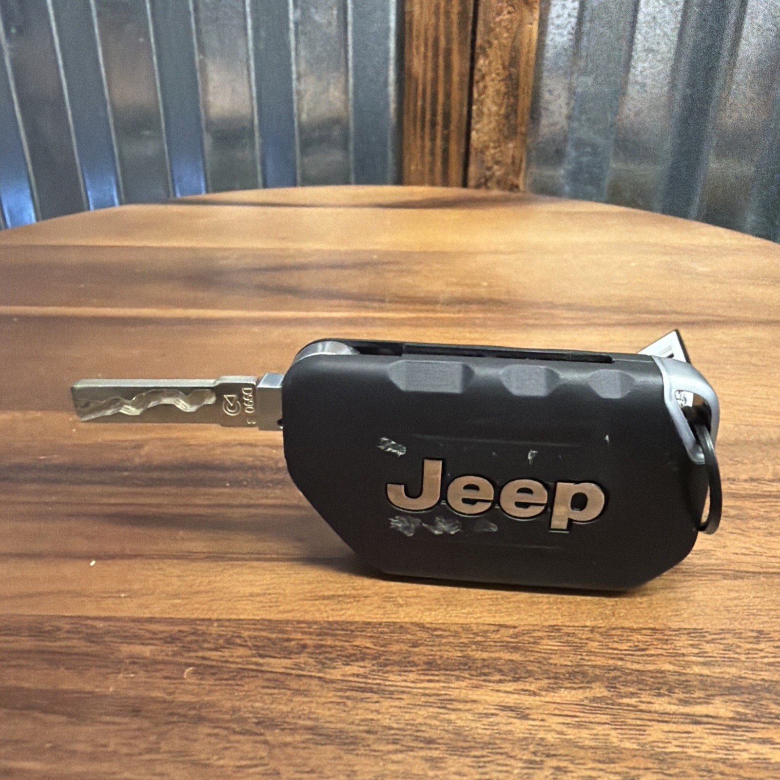 OEM Jeep 4 Button Flip Key Fob Remote Start Panic Switchblade FCC ID (See Back)