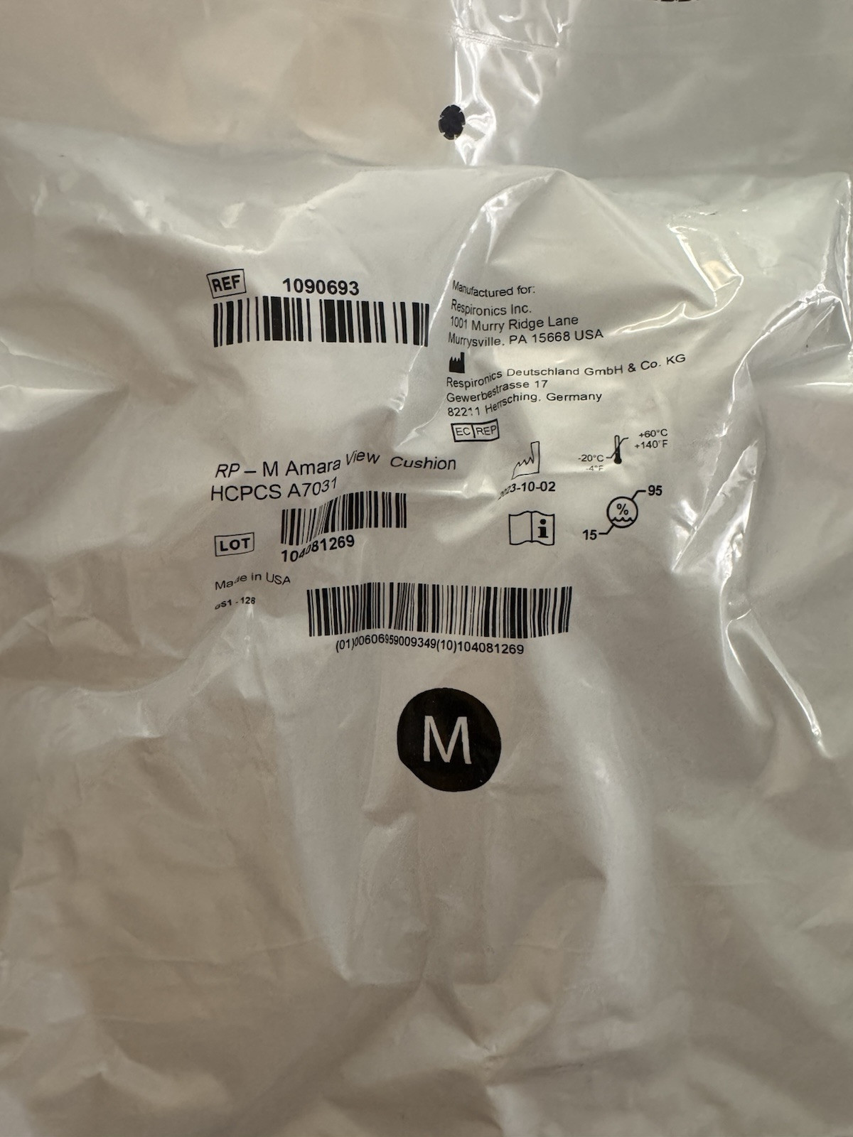 Phillips Respironics (M) Cushion HCPCS A8031