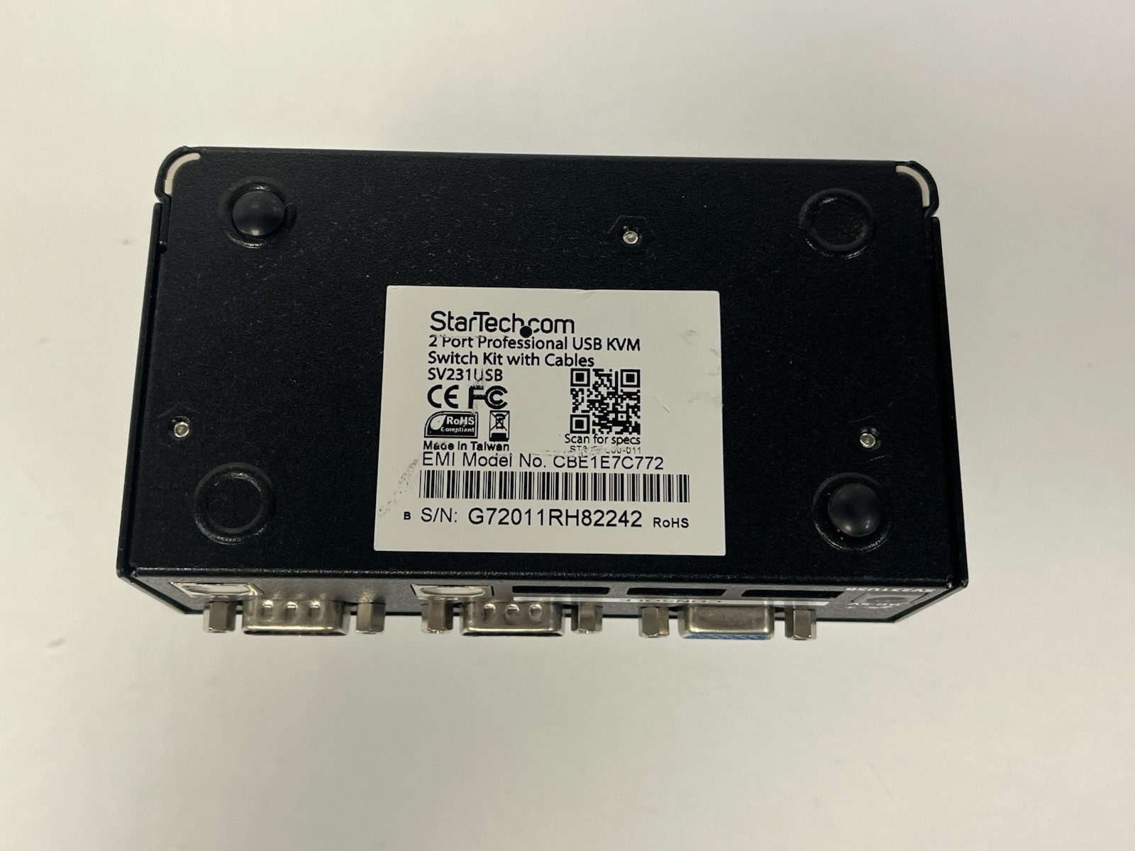StarTech.com SV231USB 2-Port USB KVM Switch EMI CBE1E7C772