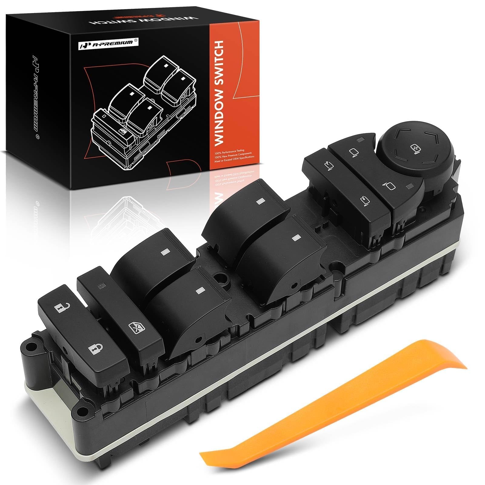 A-Premium - 20835553 Master Power Window Switch - Compatible with 2007-2014 Chev