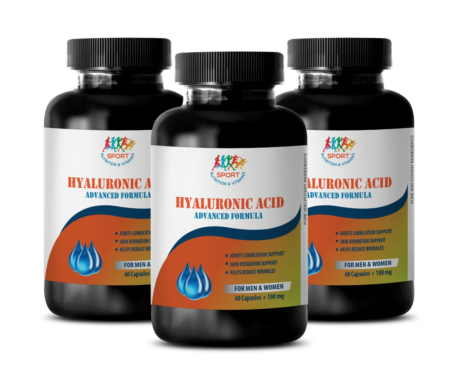 hyaluronic acid capsules - HYALURONIC ACID 100MG - bone health vitamins 3B