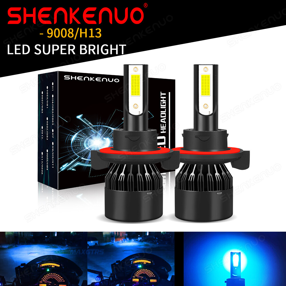 2PCS 9008/H13 LED Bulbs Headlights For Polaris Outlaw 450 525, Scrambler 500 850