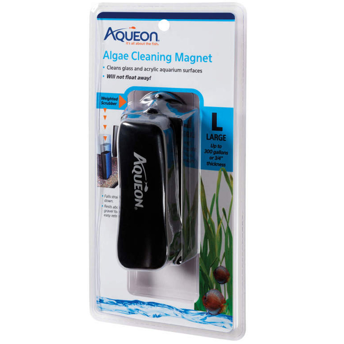 Aqueon Algae Cleaning Magnet Large Cleans Glass and Acrylic Surfaces