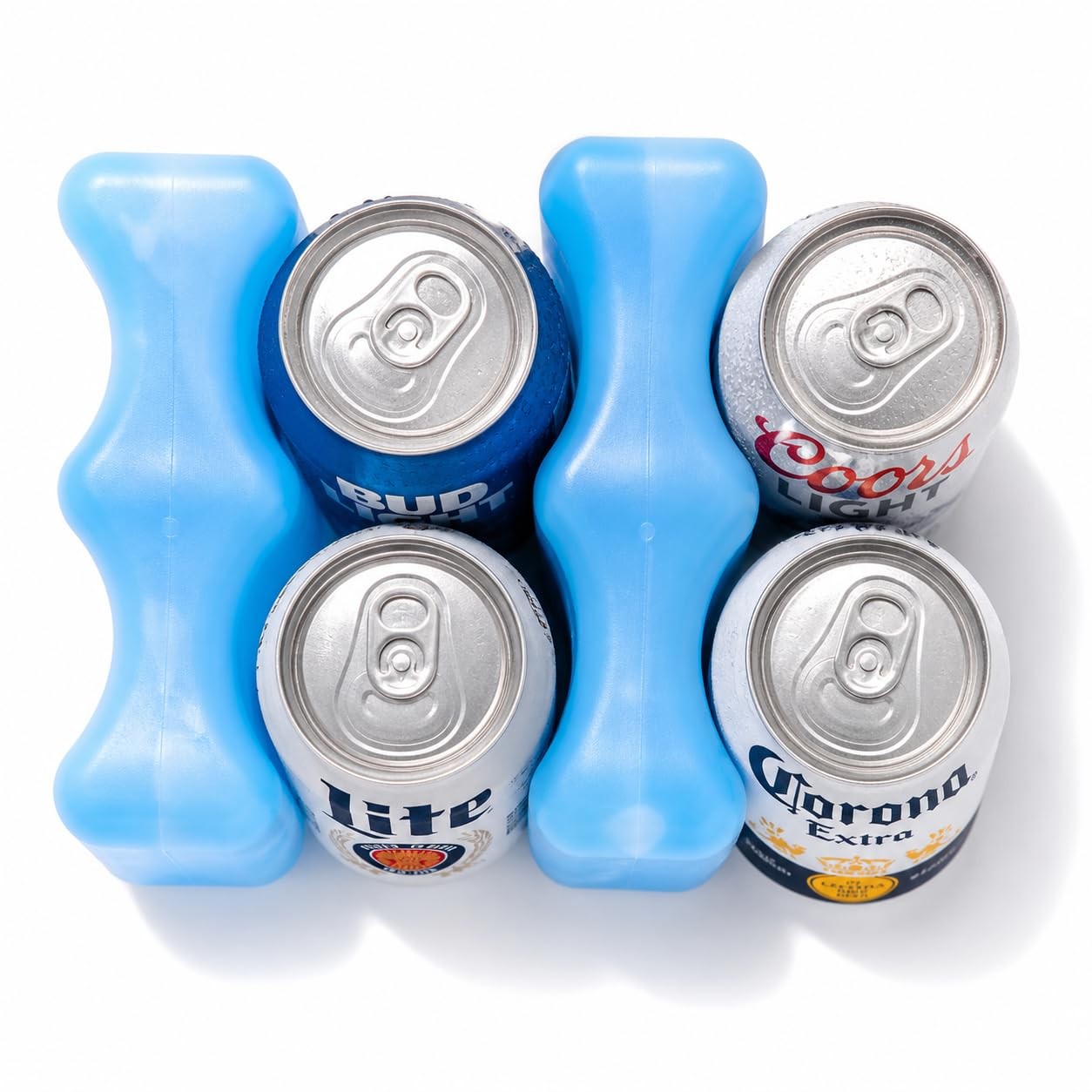 2 Long Lasting Cooler Ice Packs Reusable Gel Blocks for Drinks Breastmilk