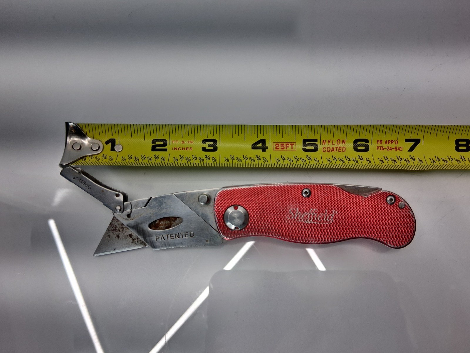 Sheffield Folding Utility Knife w Pocket Clip