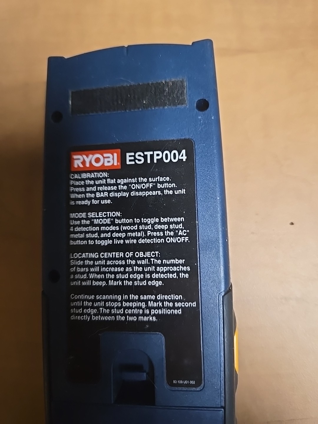 Ryobi Stud Finder ESTP004