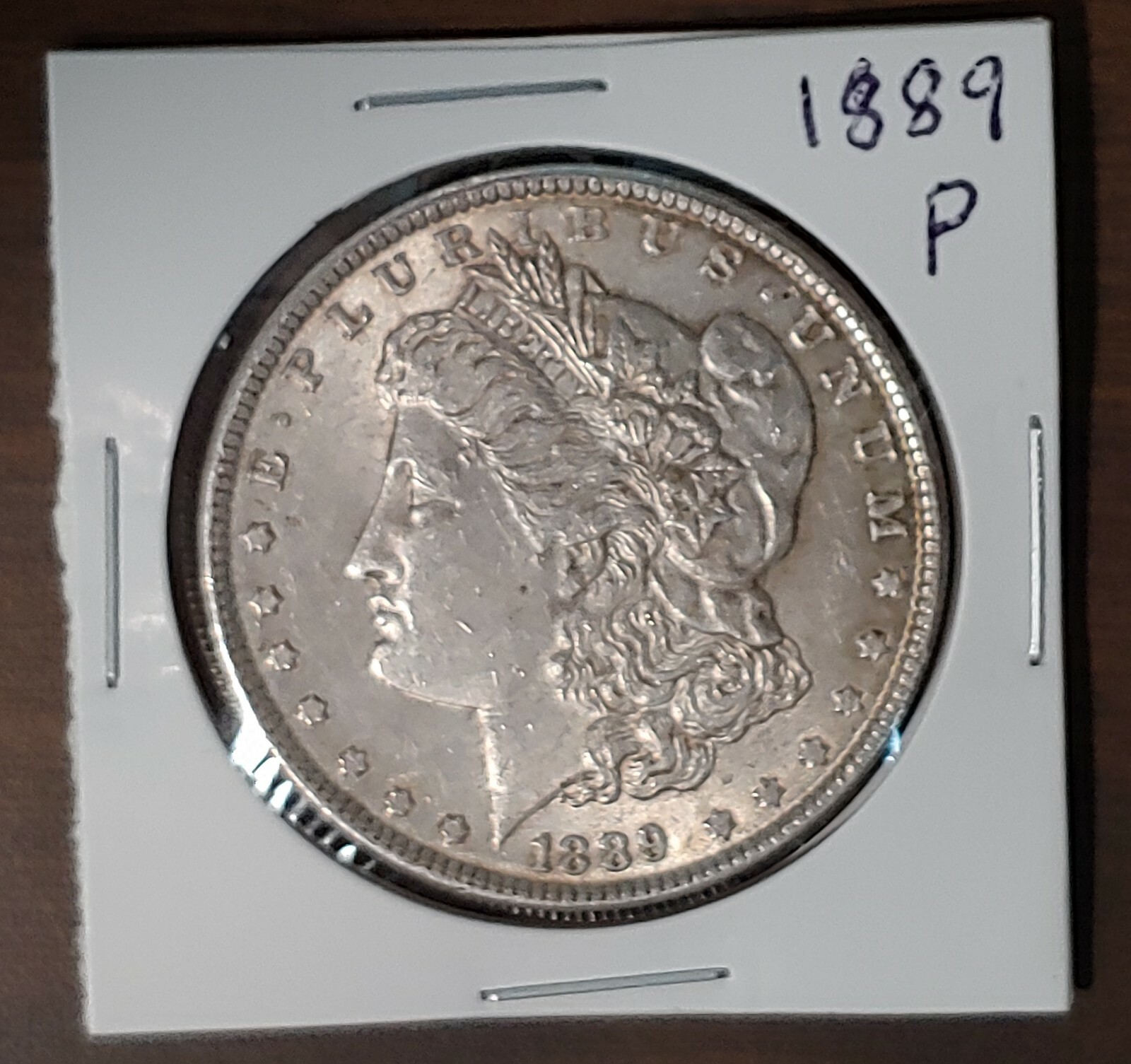 1889 P MORGAN SILVER DOLLAR Golden Toned Philadelphia Mint Better Date 51921B