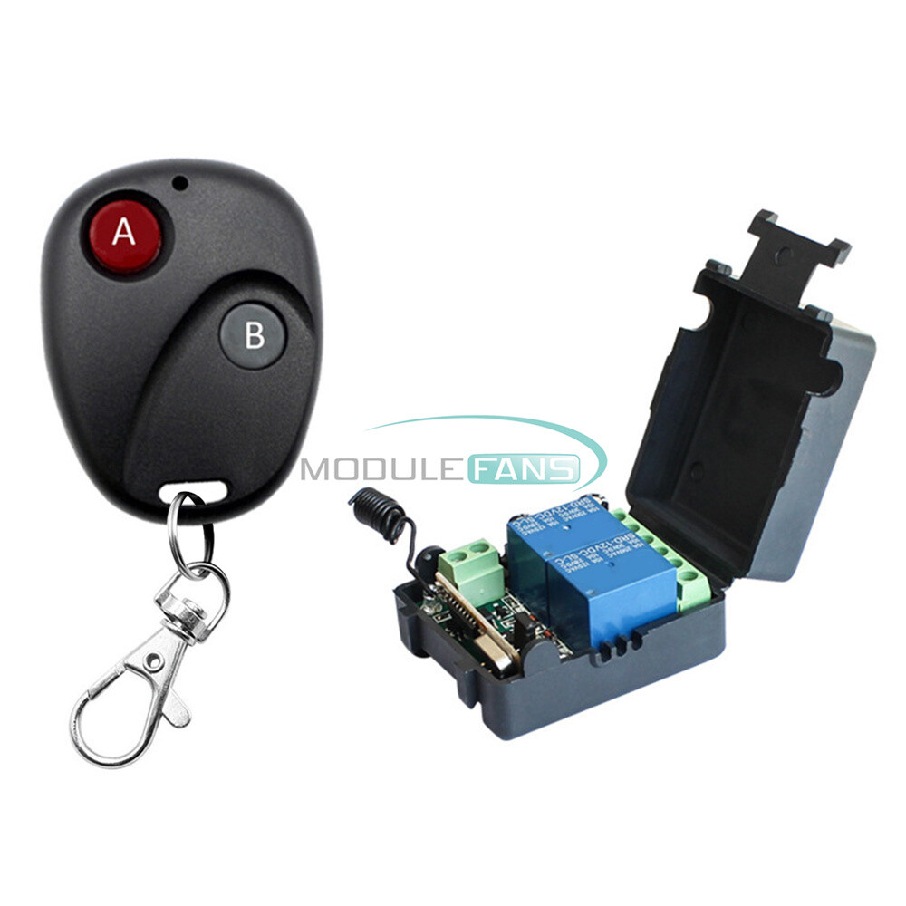DC12V 2Channel Wireless Remote Control Switch Relay Receiver Module 315/433MHz