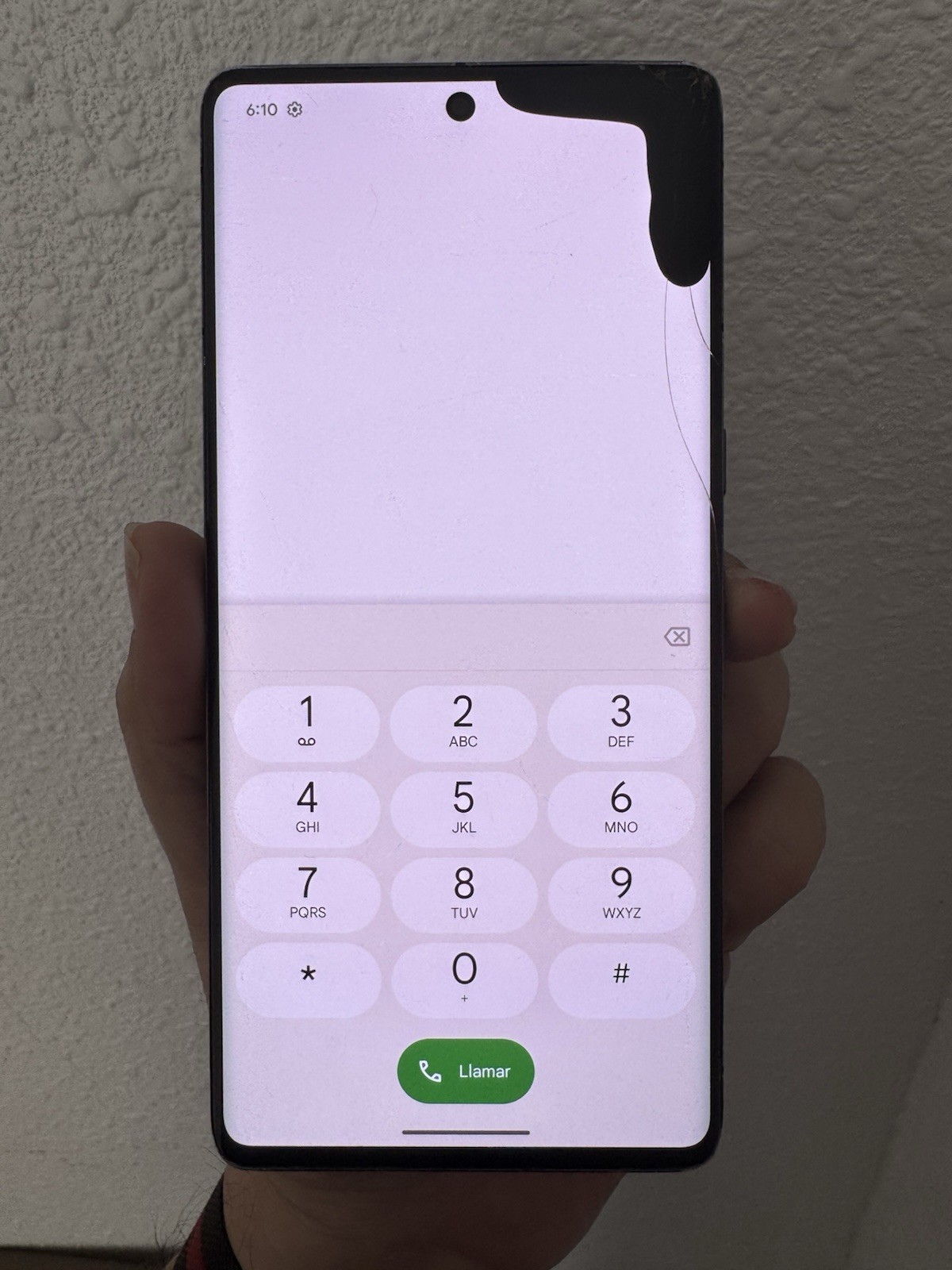 Google Pixel 7 Pro 128GB Black Verizon Broken Display *FOR PARTS