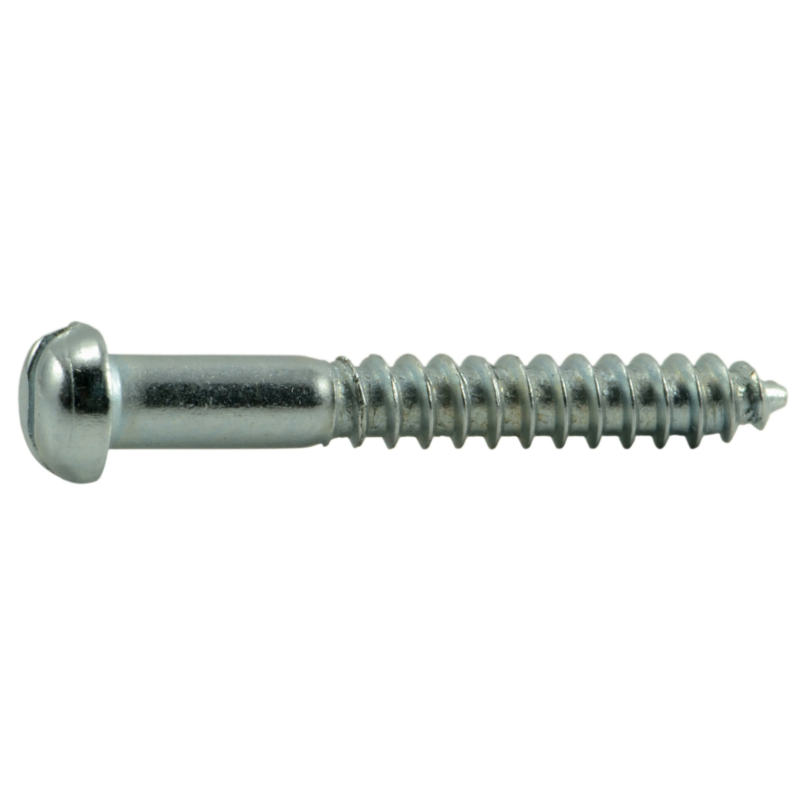 #4 x 7/8" Zinc Plated Steel Slotted Round Head Wood Screws (72 pcs.)