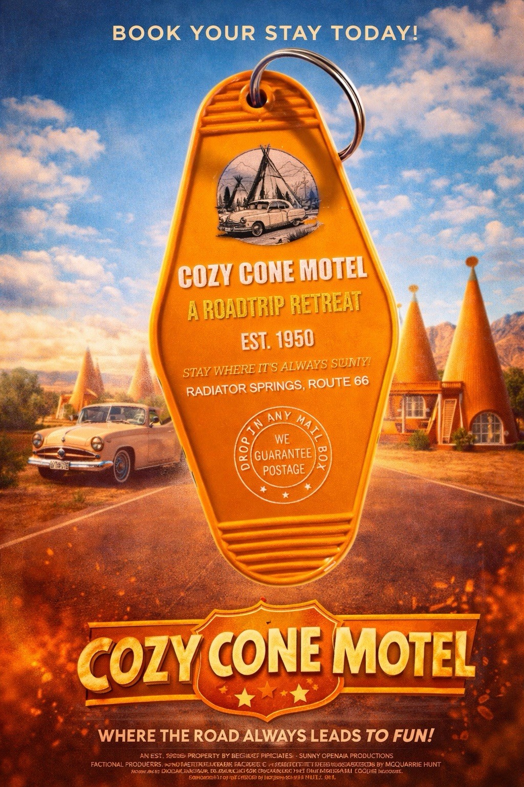 Cozy Cone Motel Keytag