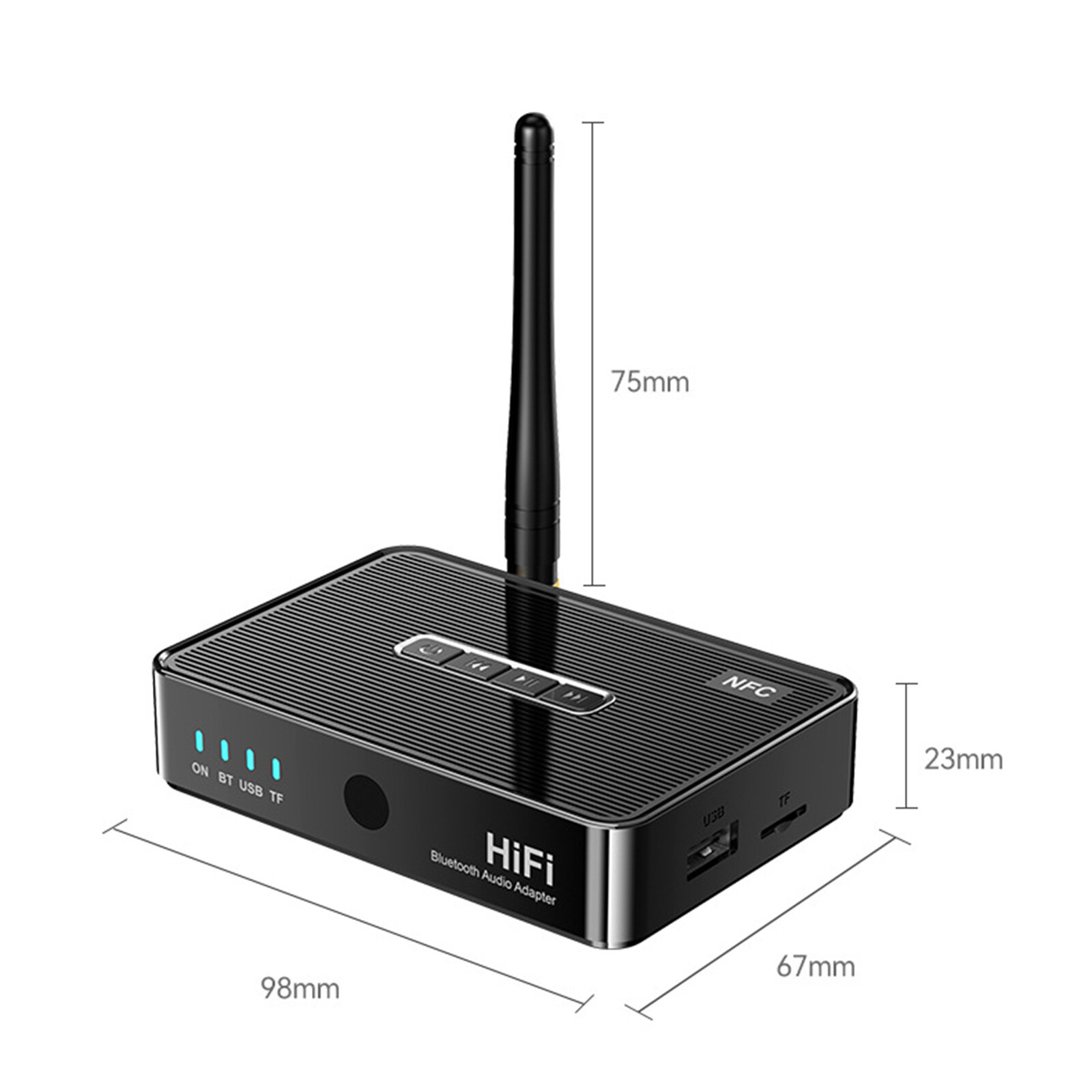 Long Range Bluetooth 5.3 Transmitter Receiver For TV Home Stereo Audio Adapter