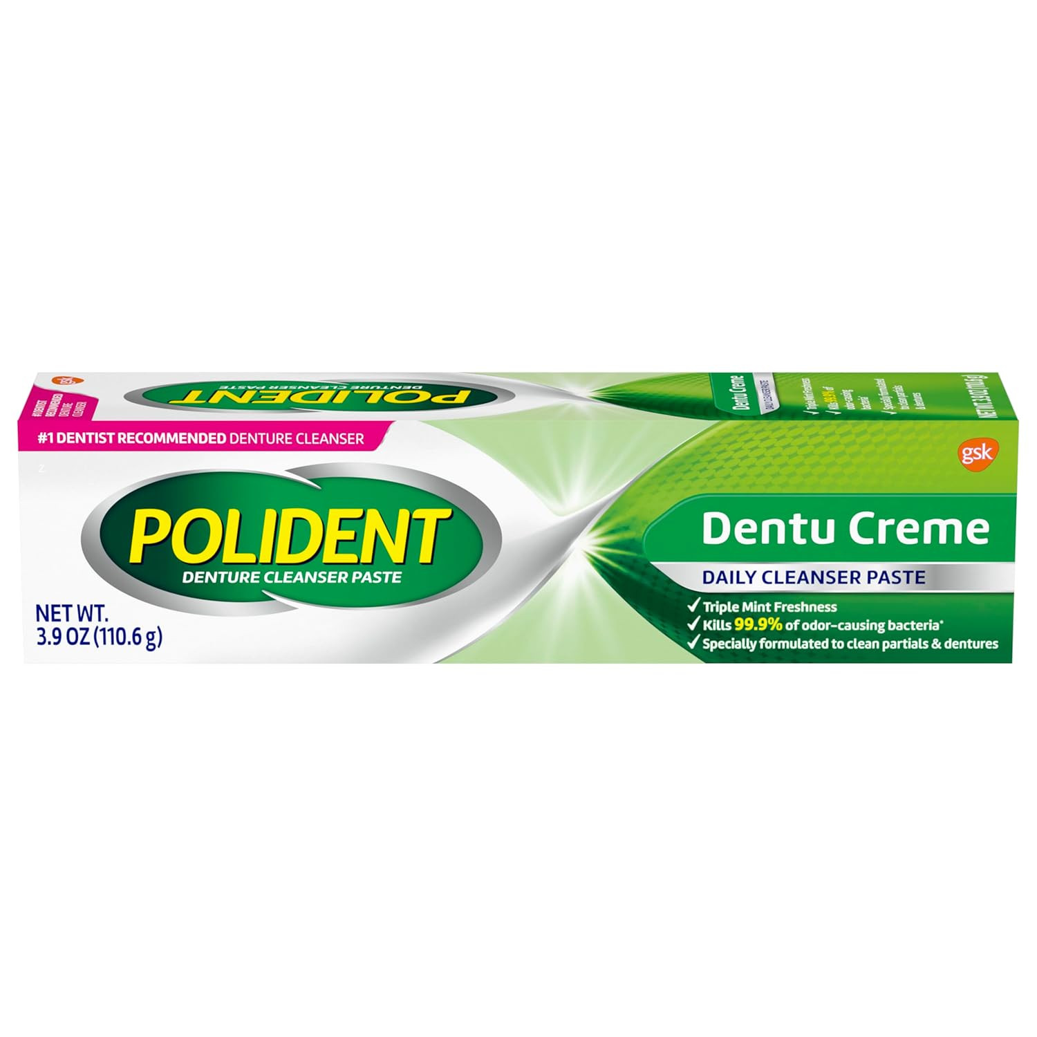Triple Mint Fresh Paste for Denture Cleaning, 3.9 Ounces