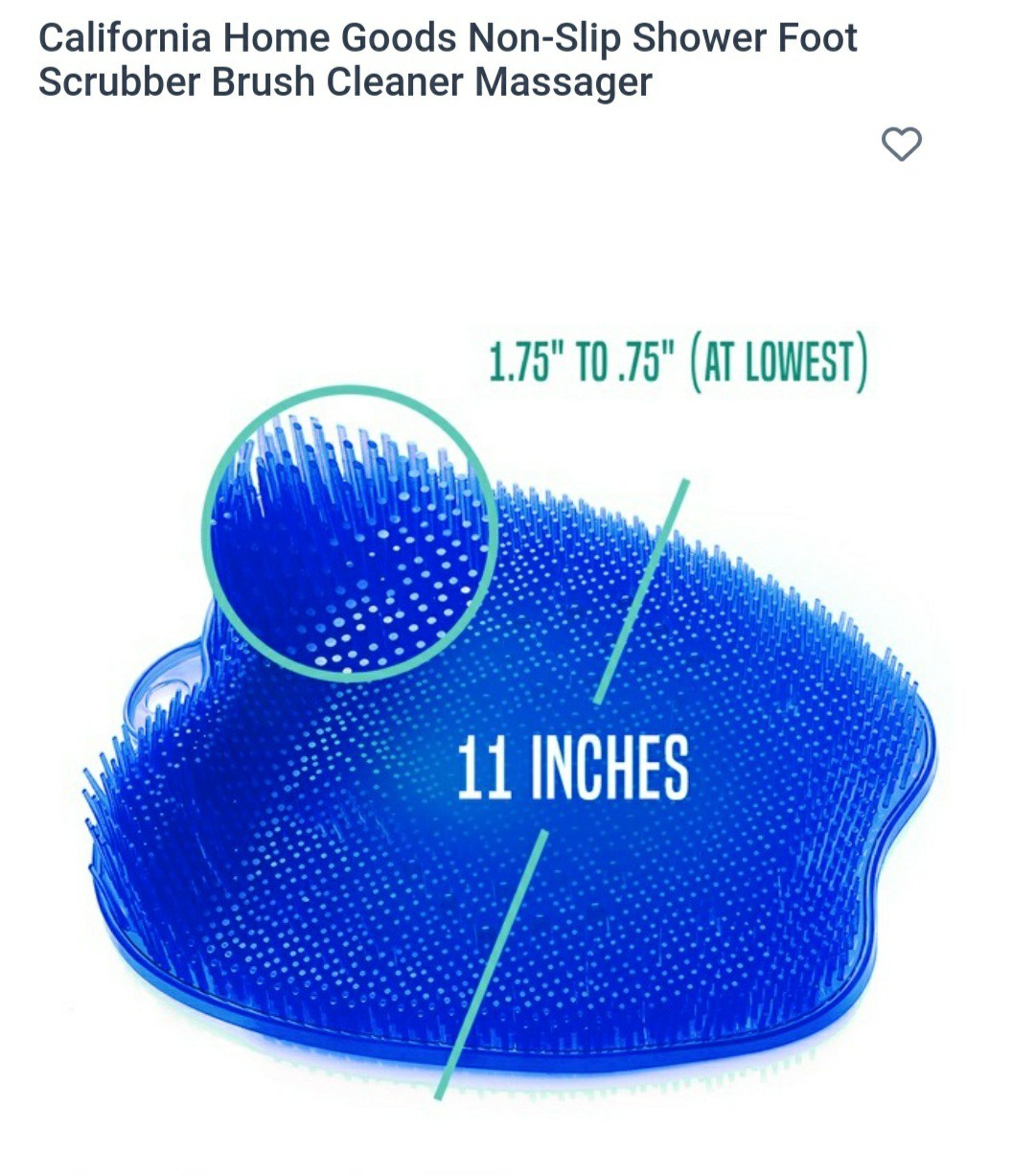 California Home Goods Foot Massager, Blue, New