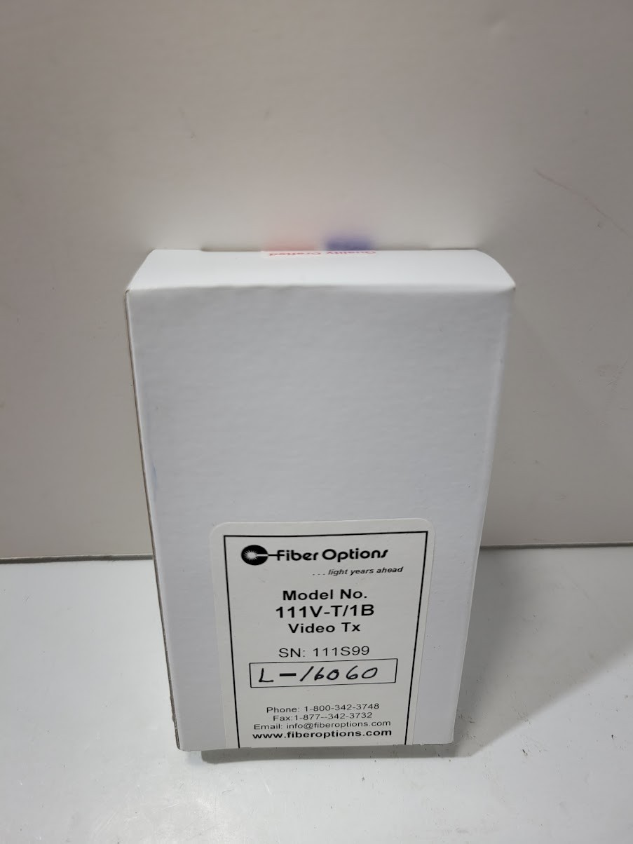 Fiber Options 111V-T/1B Video Tx