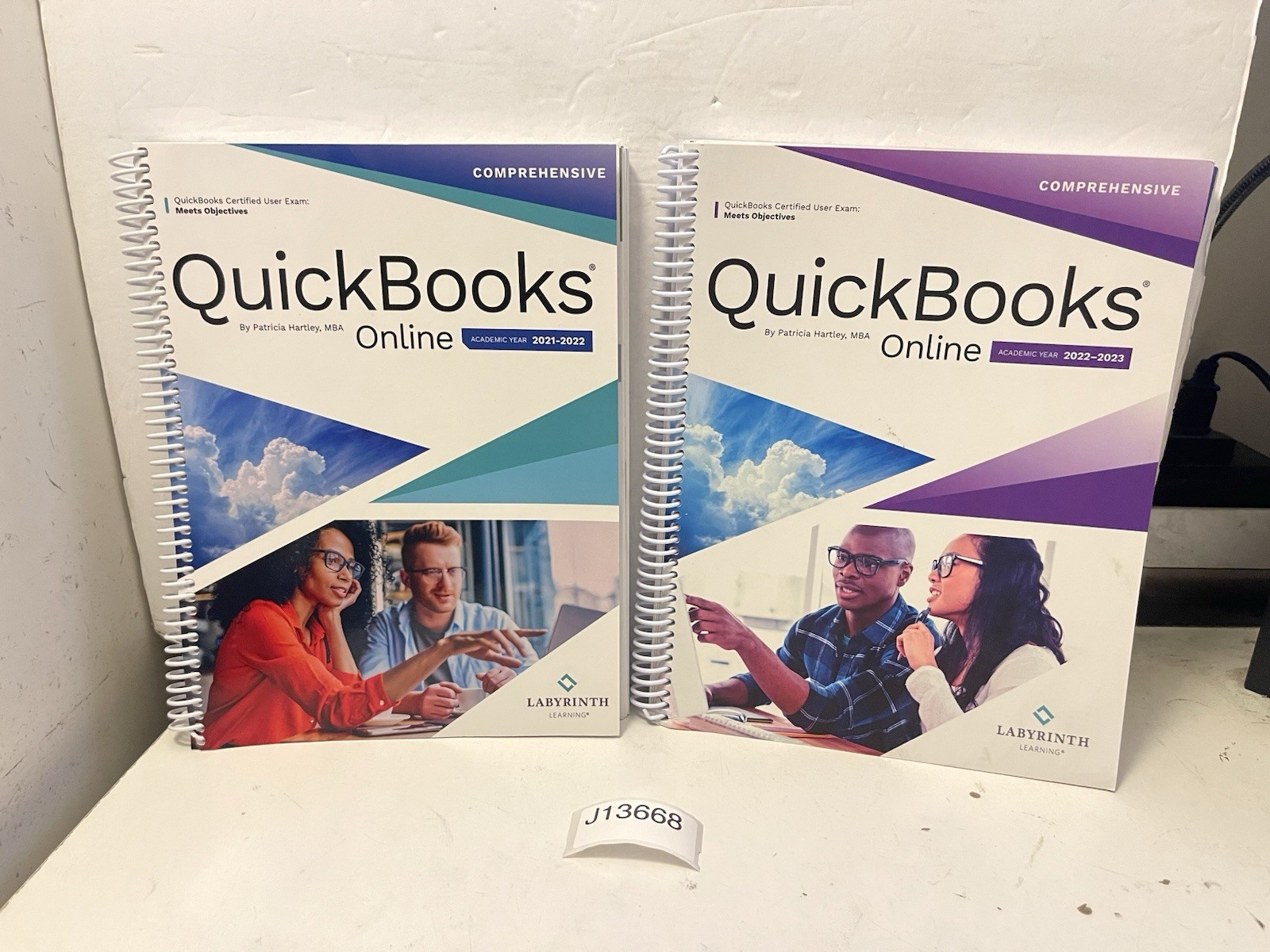 QuickBooks Online LOT OF 2 Year 22-23 & Year 21-22 Spiral Bound Paperback