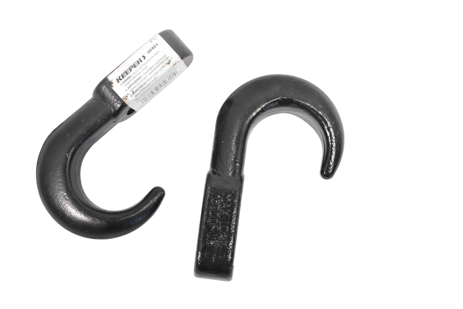 2 Keeper Heavy Duty 05611 Bolt On Trailer Grab Hook Black 10,000 Lb Tow Hook