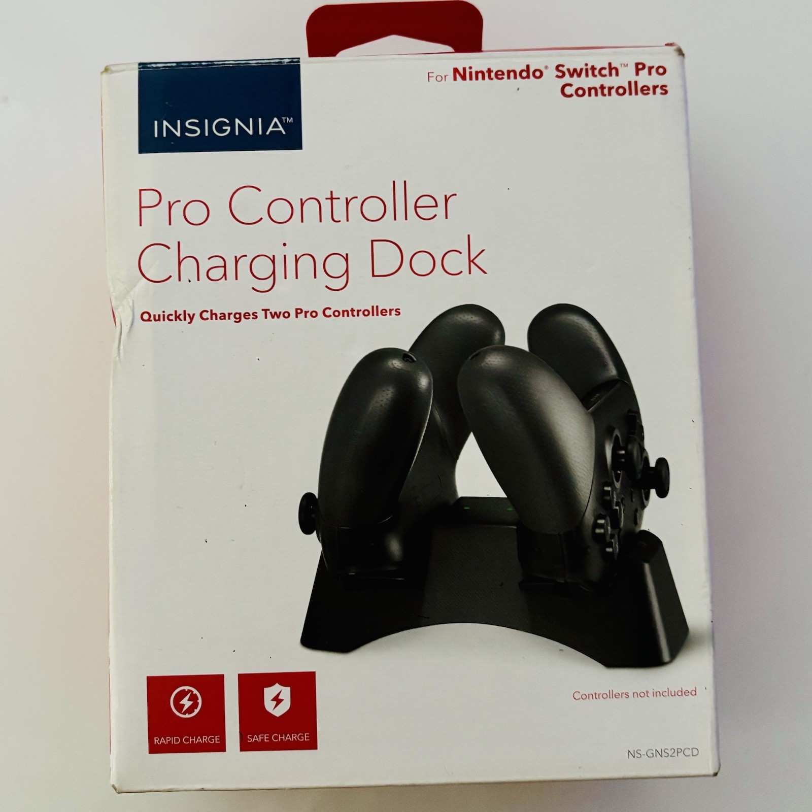 Insignia Pro Charging Dock for Nintendo Switch Pro Controllers Rapid/Safe Black