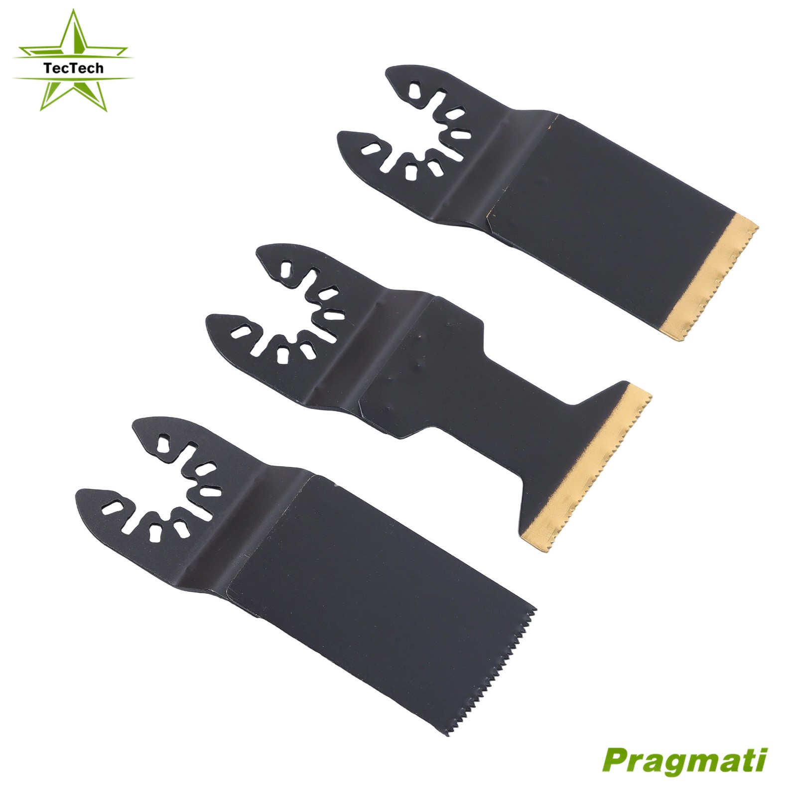 Upgarded 25Pcs Multi Tool Blades Set Includes 5 Types Saw Blades Black