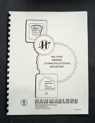 HAMMARLUND HQ145A HQ-145A Receiver Manual