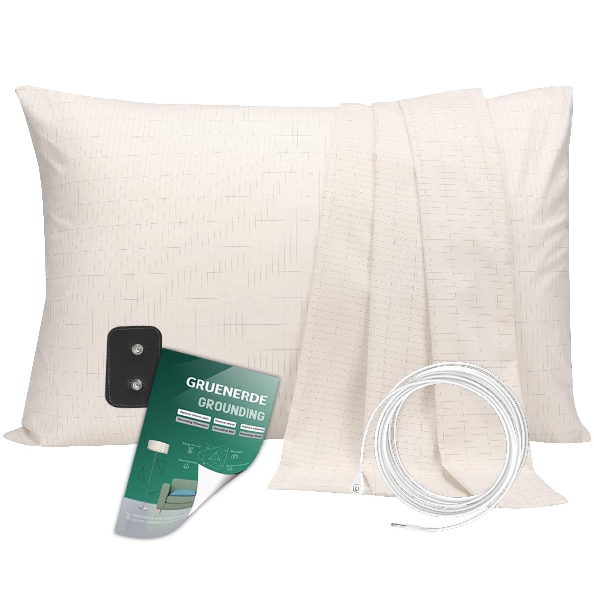 Grounding Pillowcase with 15ft Cord at 20x36in, Beige