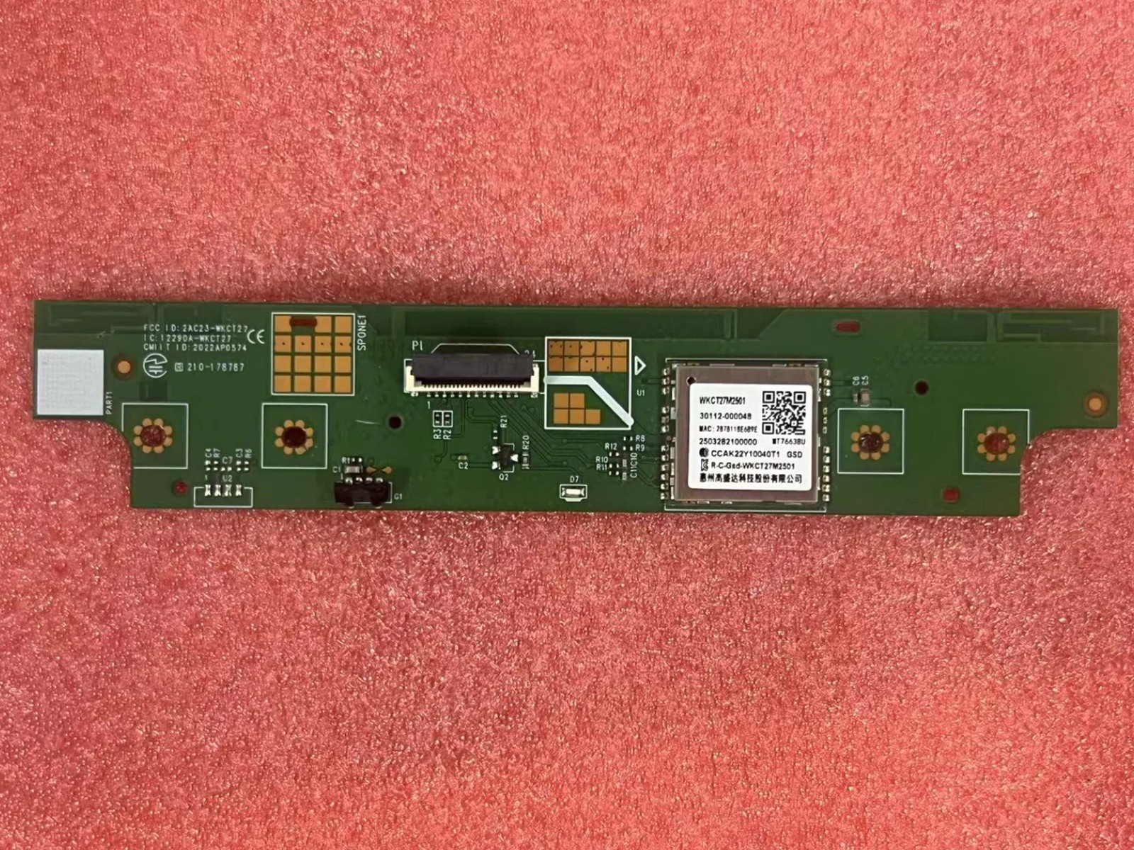 WKCT27M2501 Power Button / Wifi Module From TCL 55S551F