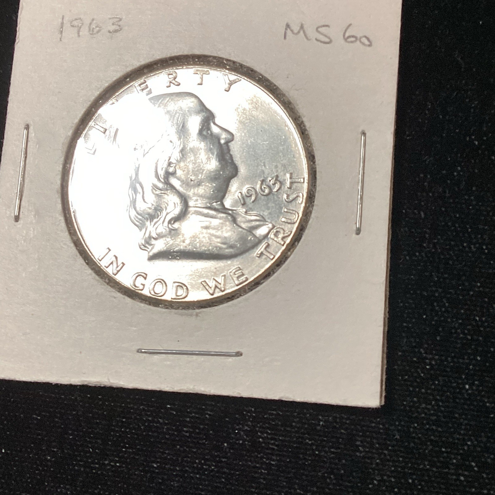 1963 Silver Franklin Half Dollar BU For Birth Year Gift Someone 63 Years  Old!