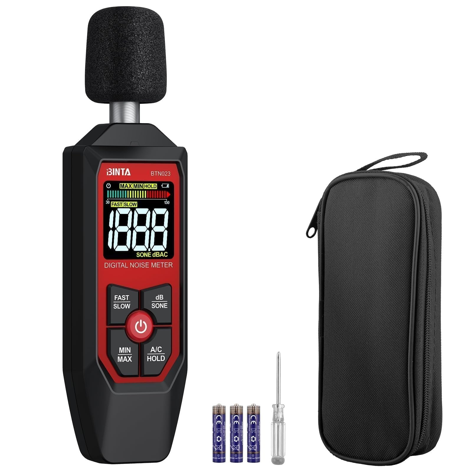 BINTA Decibel Meter, Digital Sound Level Meter with A/C Weighted, Portable SP...