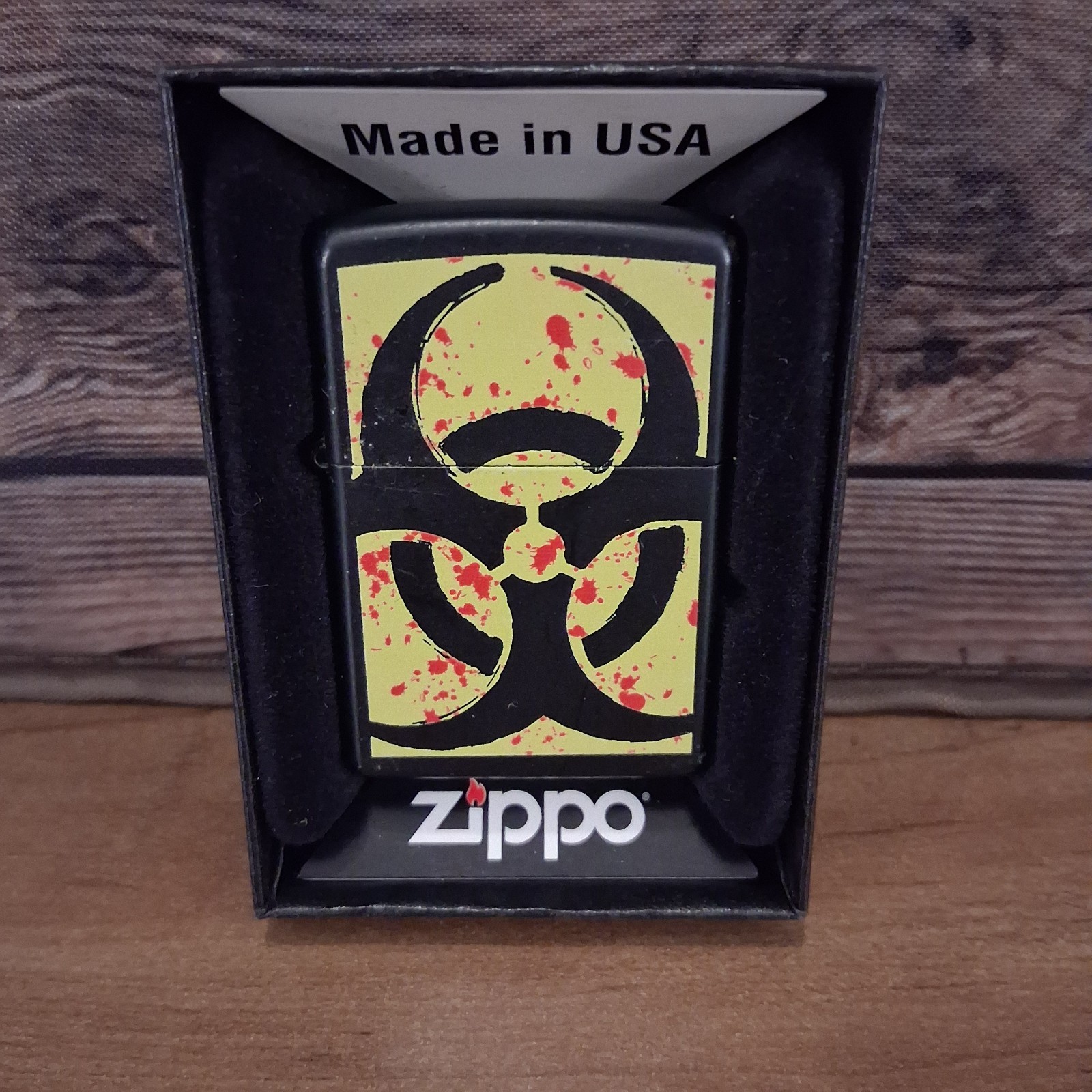 Genuine Boxed Zippo - Vivid Toxic Design - Made In USA