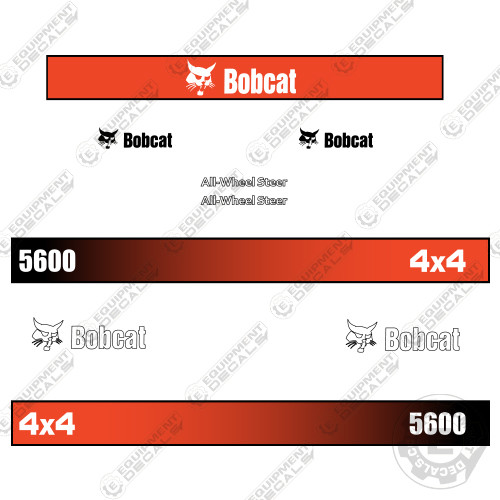 Fits Bobcat 5600 Decal Kit 4x4 Tool Carrier Utility Vehicle Decals New Style