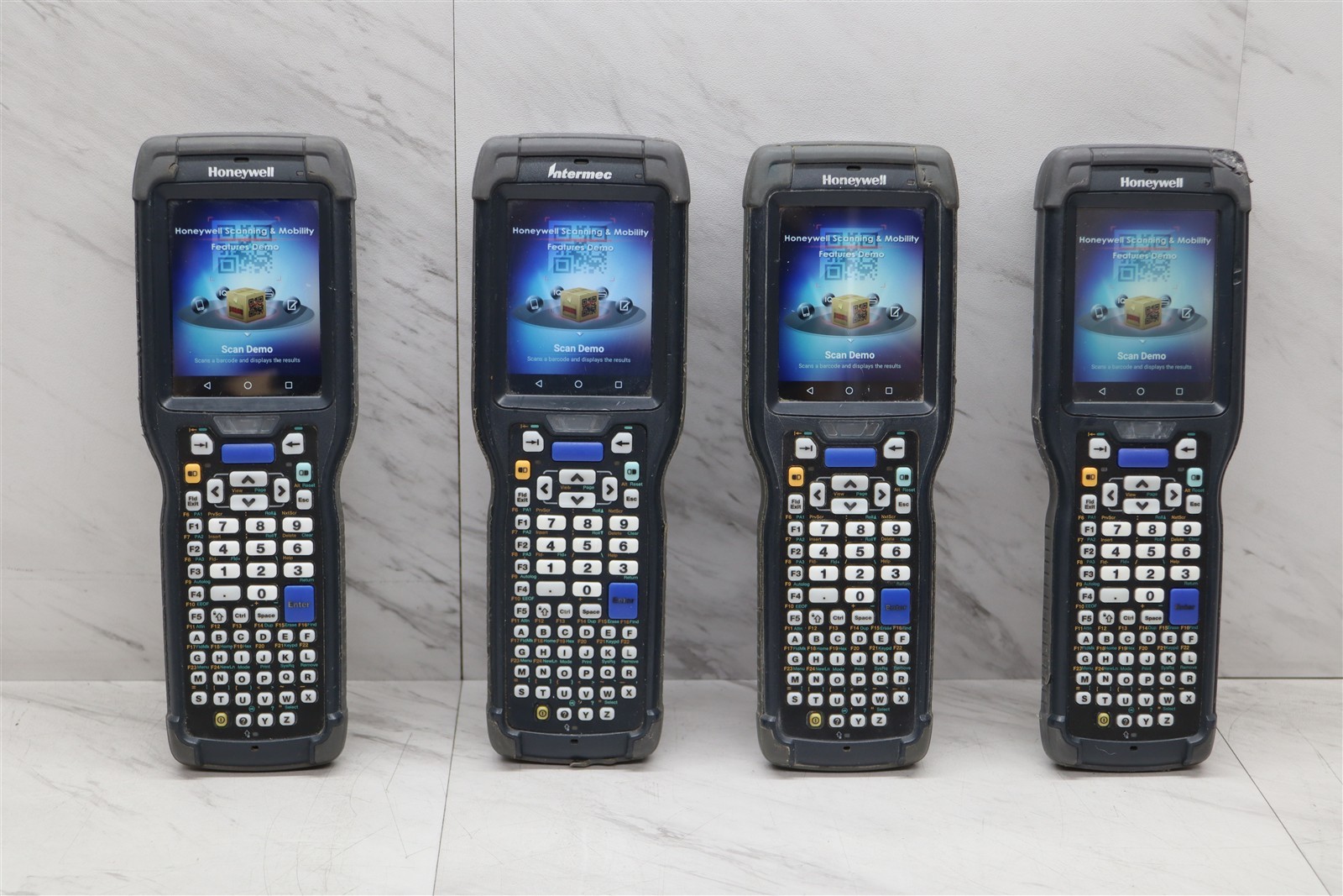4 LOT - Honeywell CK75 Barcode Scanner Computer CK75AA6MN00A6400 w/ Android 6.0