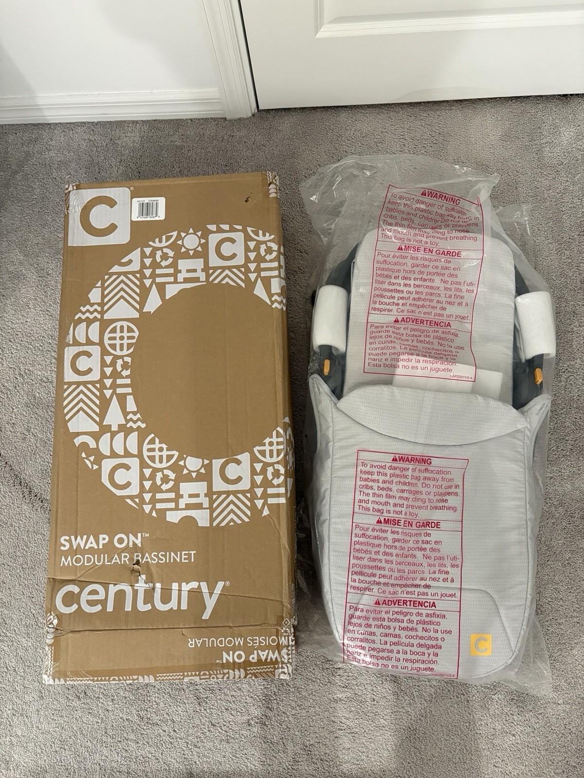 CENTURY™ SWAP ON™ MODULAR STROLLER BASSINET - GRAY