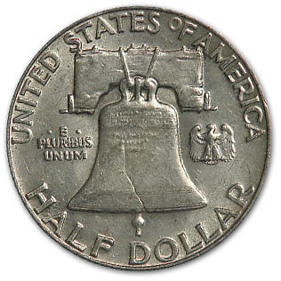 1956 Franklin Half Dollar Fine/XF