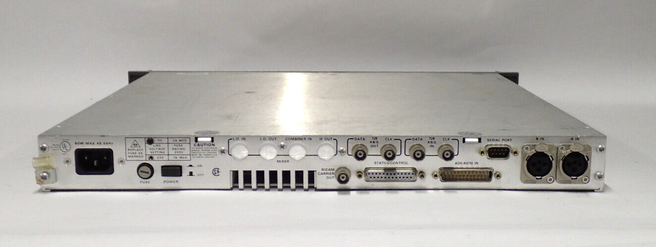 TEKTRONIX 728E NICAM ENCODER POWER UP PASSES SELF TEST! SUPER CLEAN INSIDE