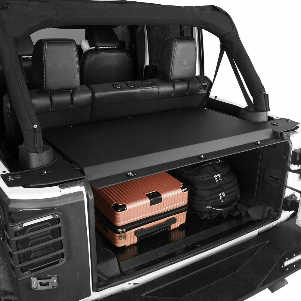 Steel Lockable Storage Security Deck Enclosure Fit Jeep Wrangler JK 2015-2018