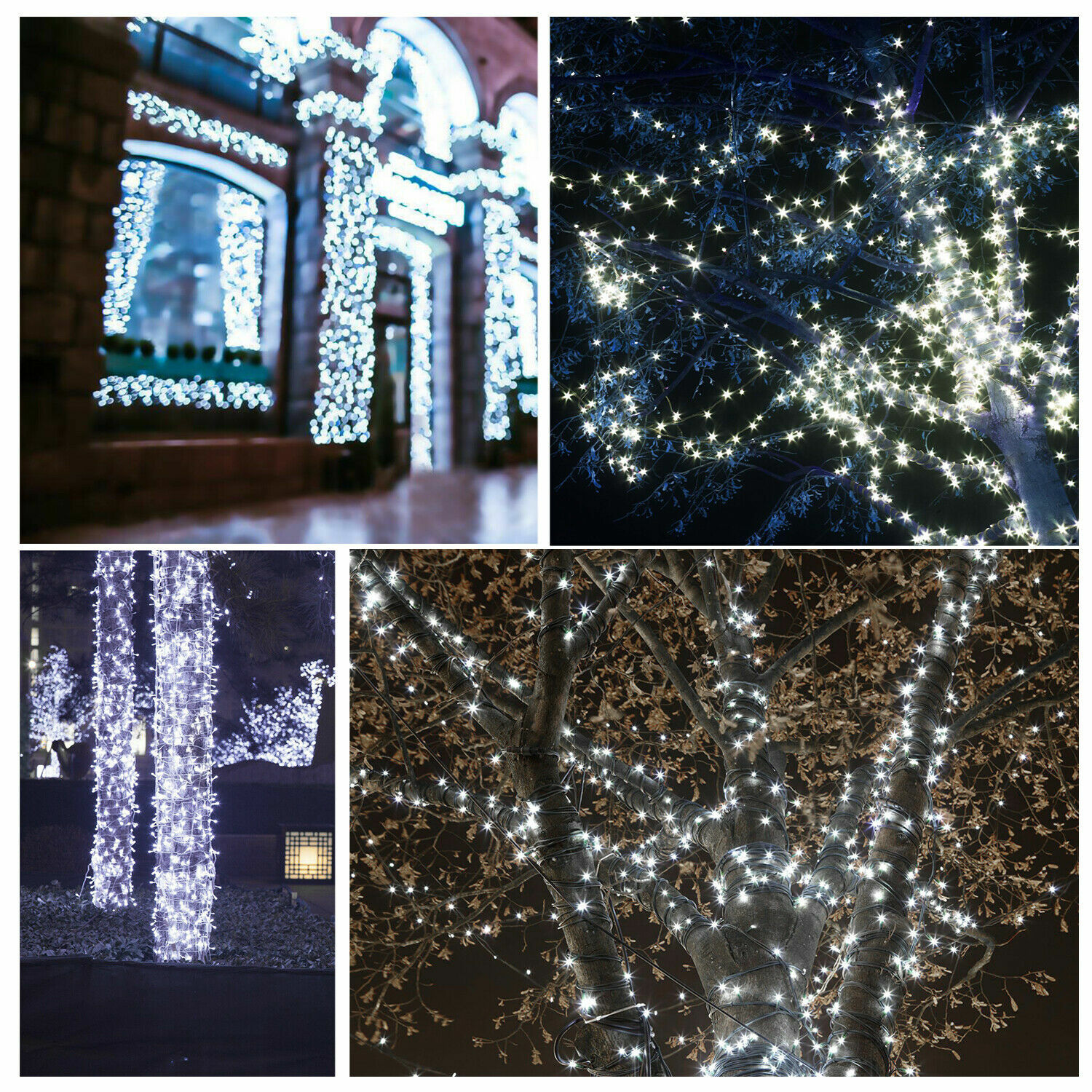50 LED String Light Garden Path Yard Decor Lamp Outdoor Waterproof Solar Powered