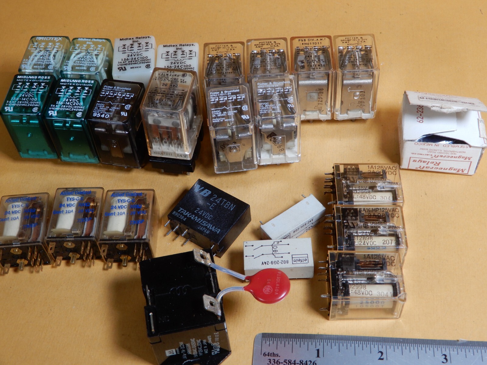 P&B Midtex Aromat Mechanical Ice Cube Relay Huge Lot Shown Some NOS