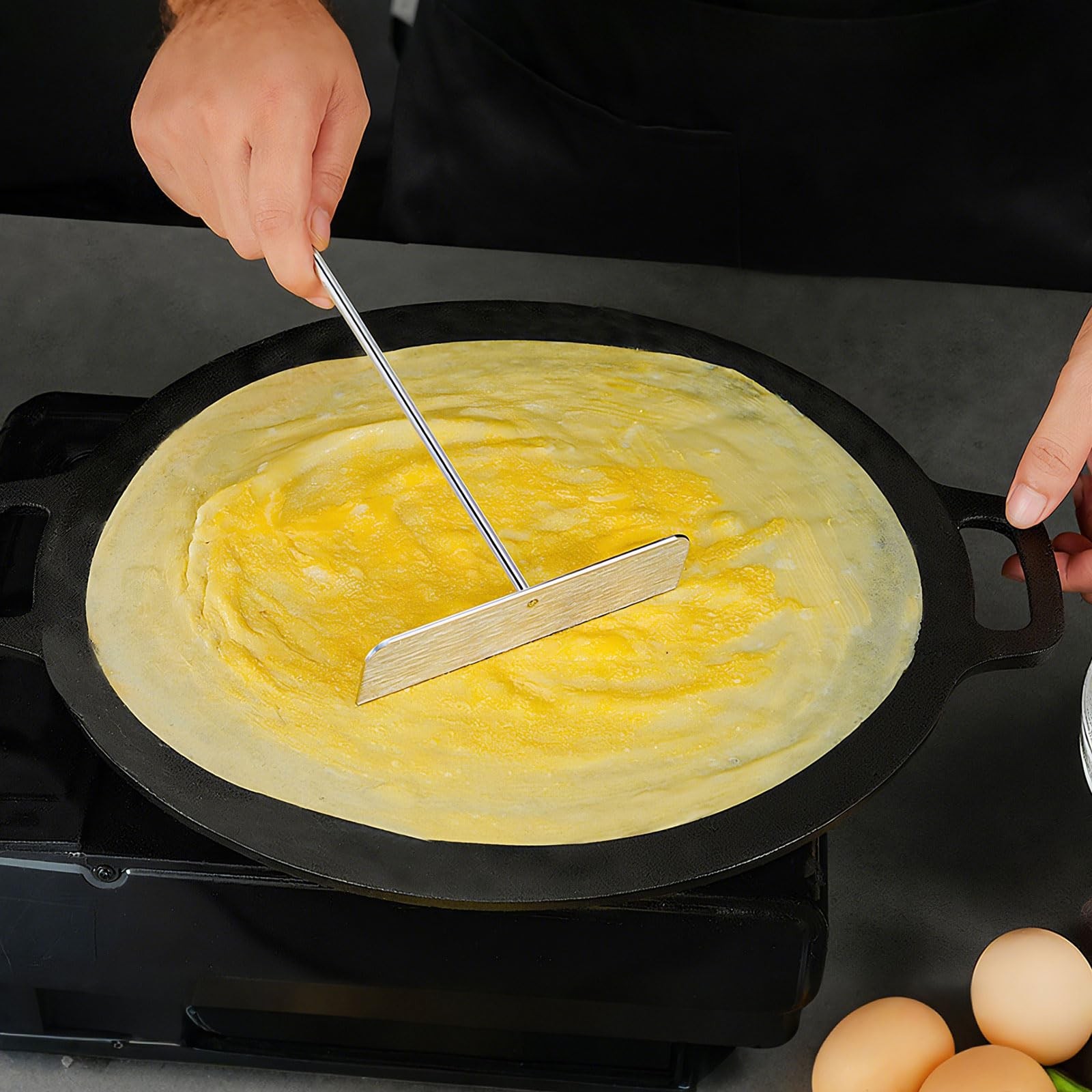 Stainless Steel T Shape Batter Spreaders, T Shape Crepe Maker Practical Tool ...