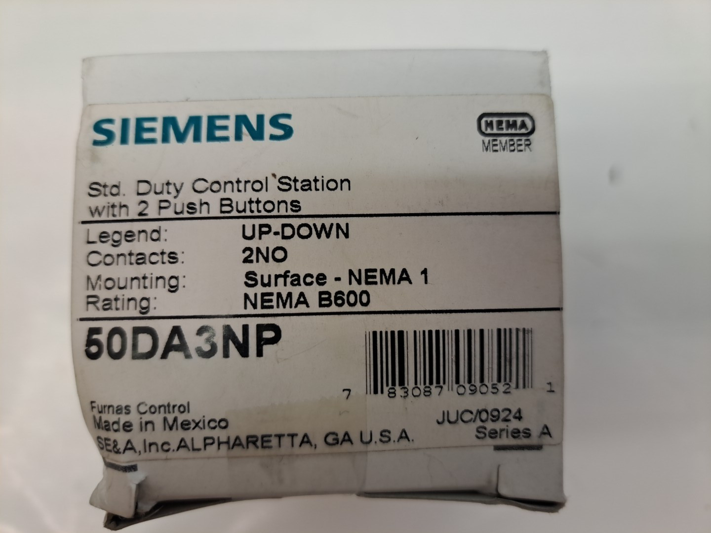 Siemens Duty Control Station 50DA3NP NEW