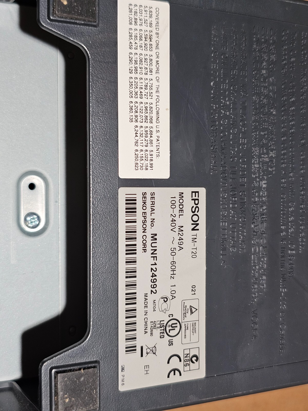 EPSON TM-T20 021 M249A Thermal Receipt Printer POS Kitchen
