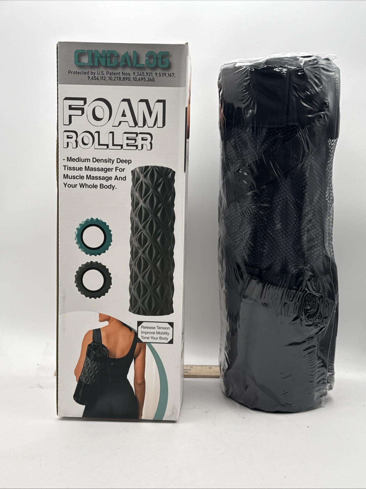 5 in 1 Foam Roller Set - Trigger Point Foam Back Roller, Muscle Roller Stick,...