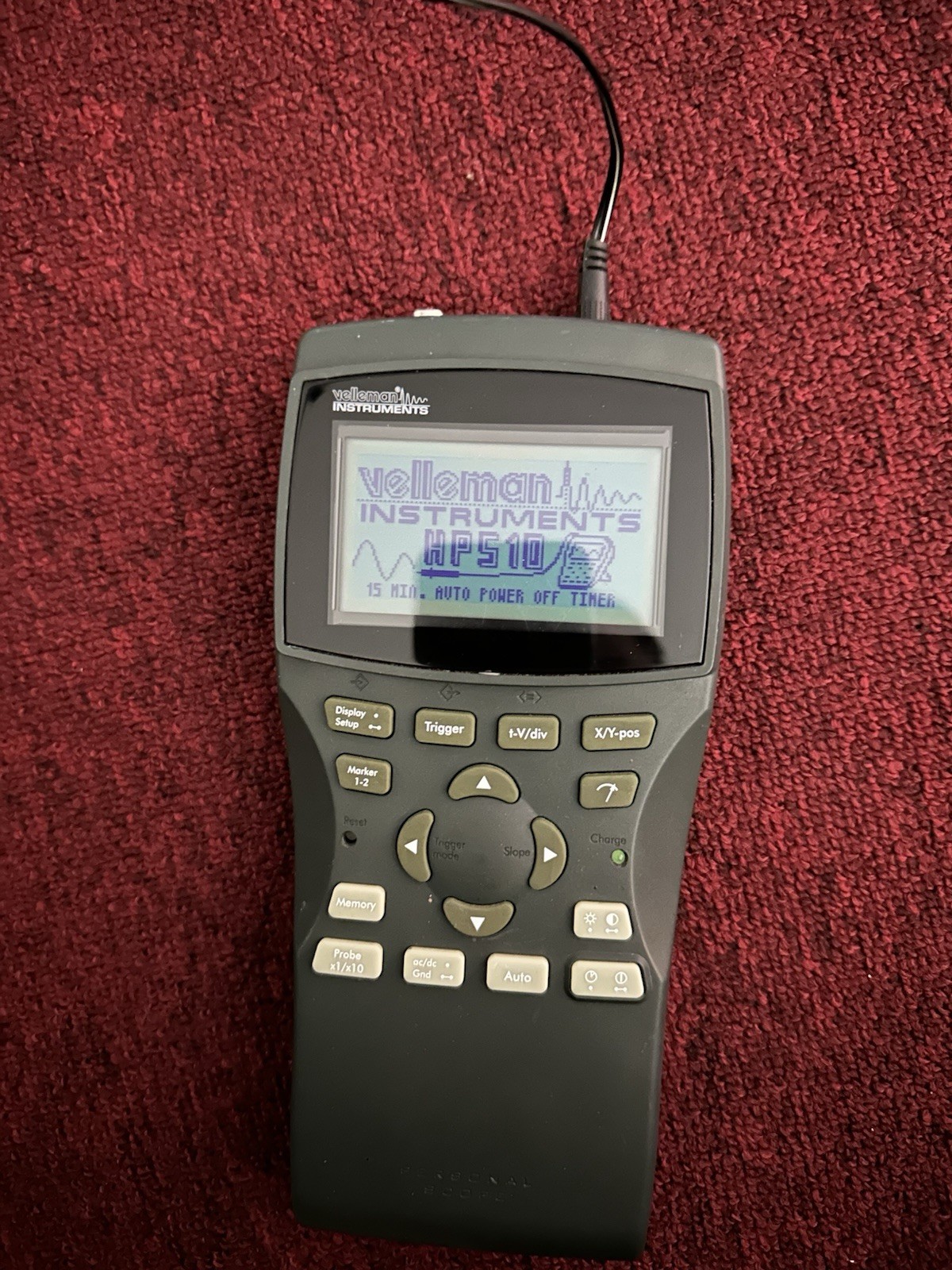 Velleman Instruments Personal Scope Handheld Oscilloscope HPS 10
