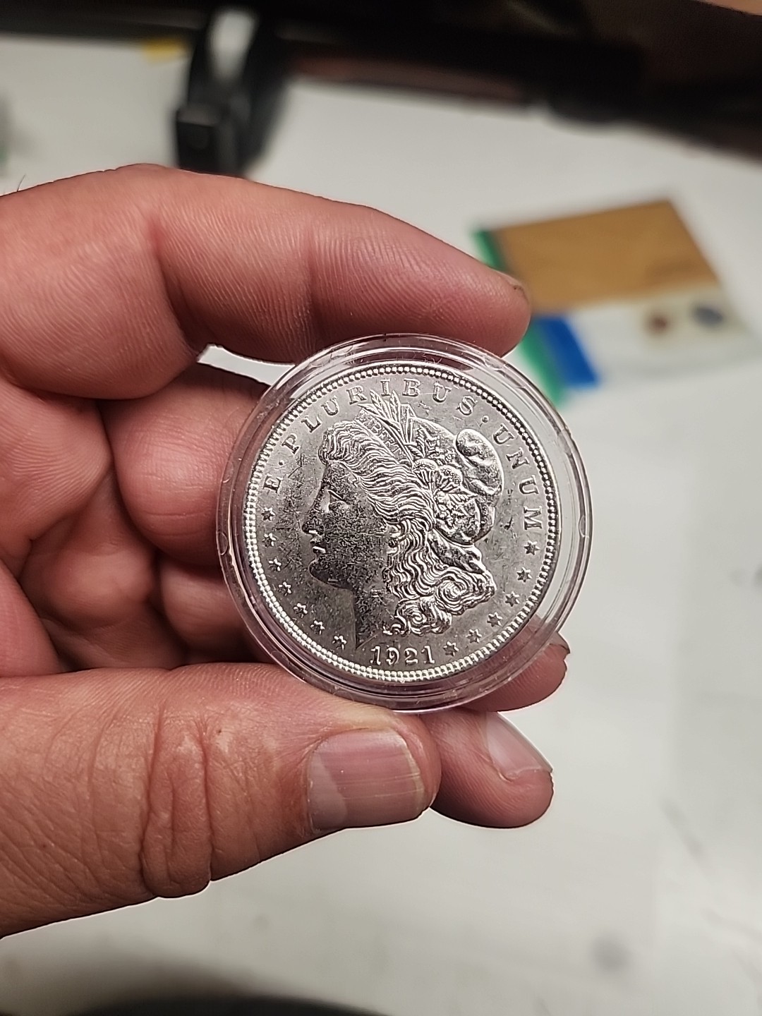 1921 MORGAN SILVER DOLLAR IN TOP BU CONDITION!!