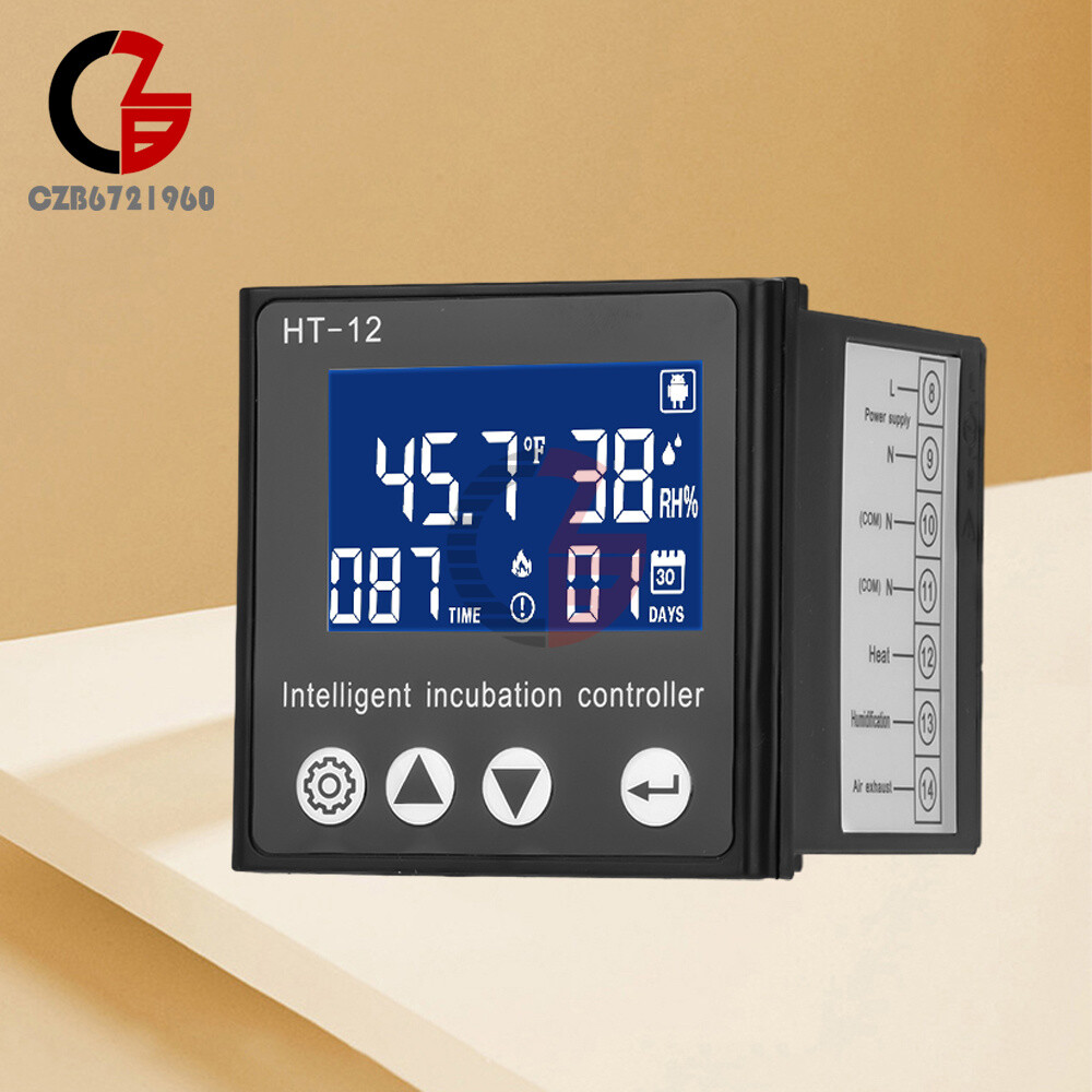 HT-12 LCD Temperature Humidity Controller Smart Incubator Temperature Controller