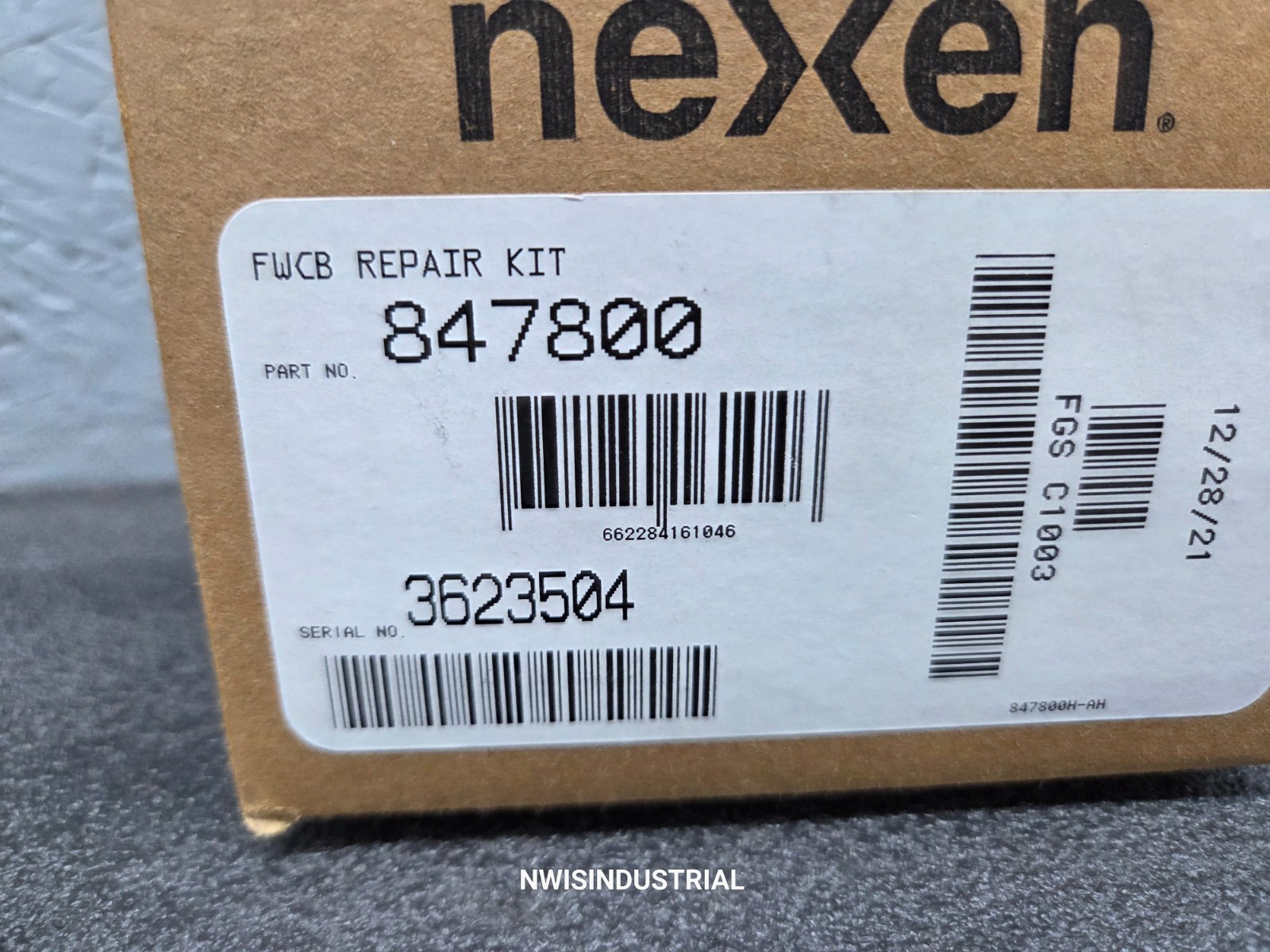Nexen 847800 FWCB Repair Kit