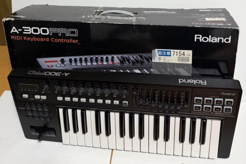 Roland A-300PRO MIDI Keyboard Controller Tested Working With Manual Cable