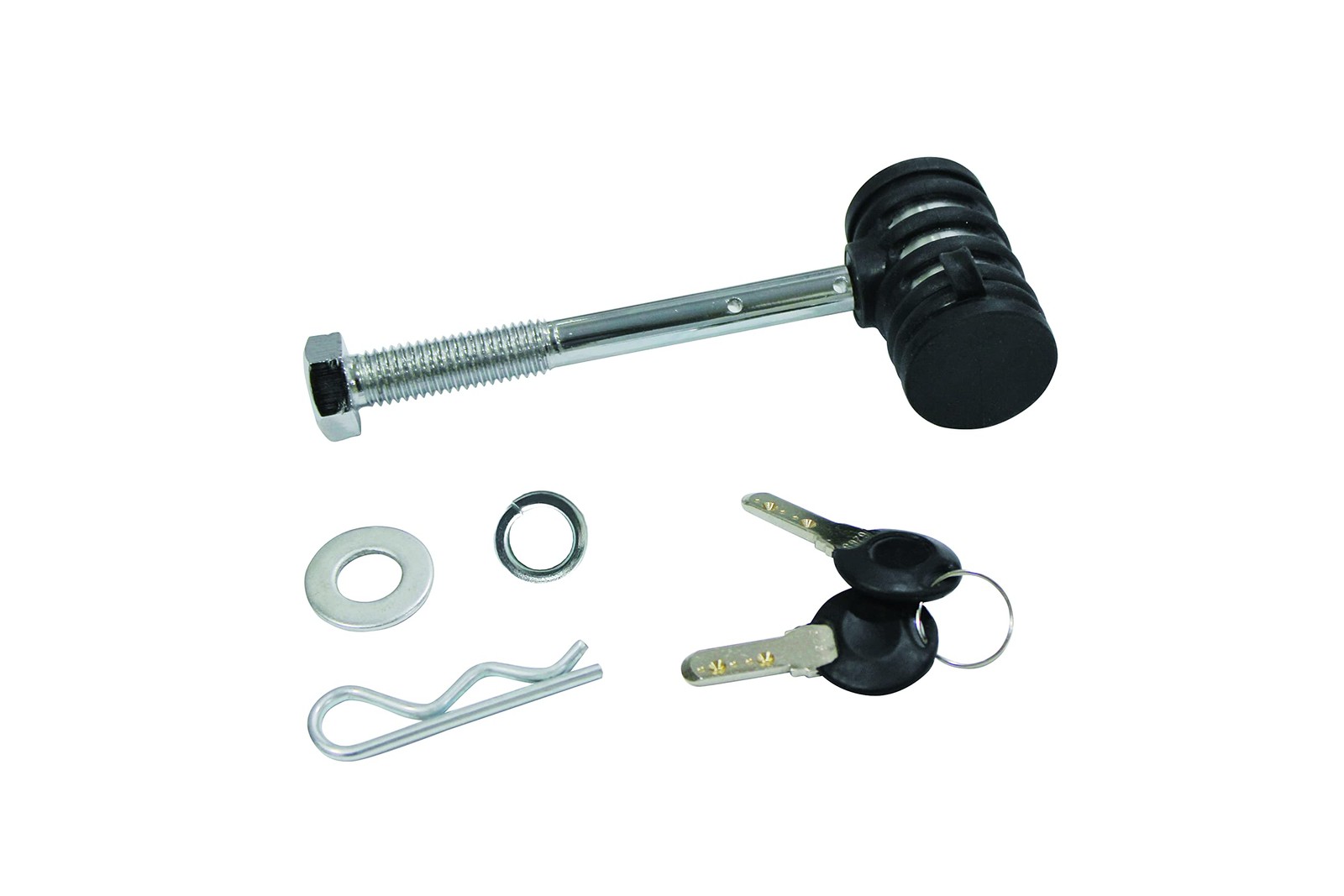 MaxxHaul 50563 Threaded Hitch Locking Pin for 12.7mm x 50.8mm, Silver