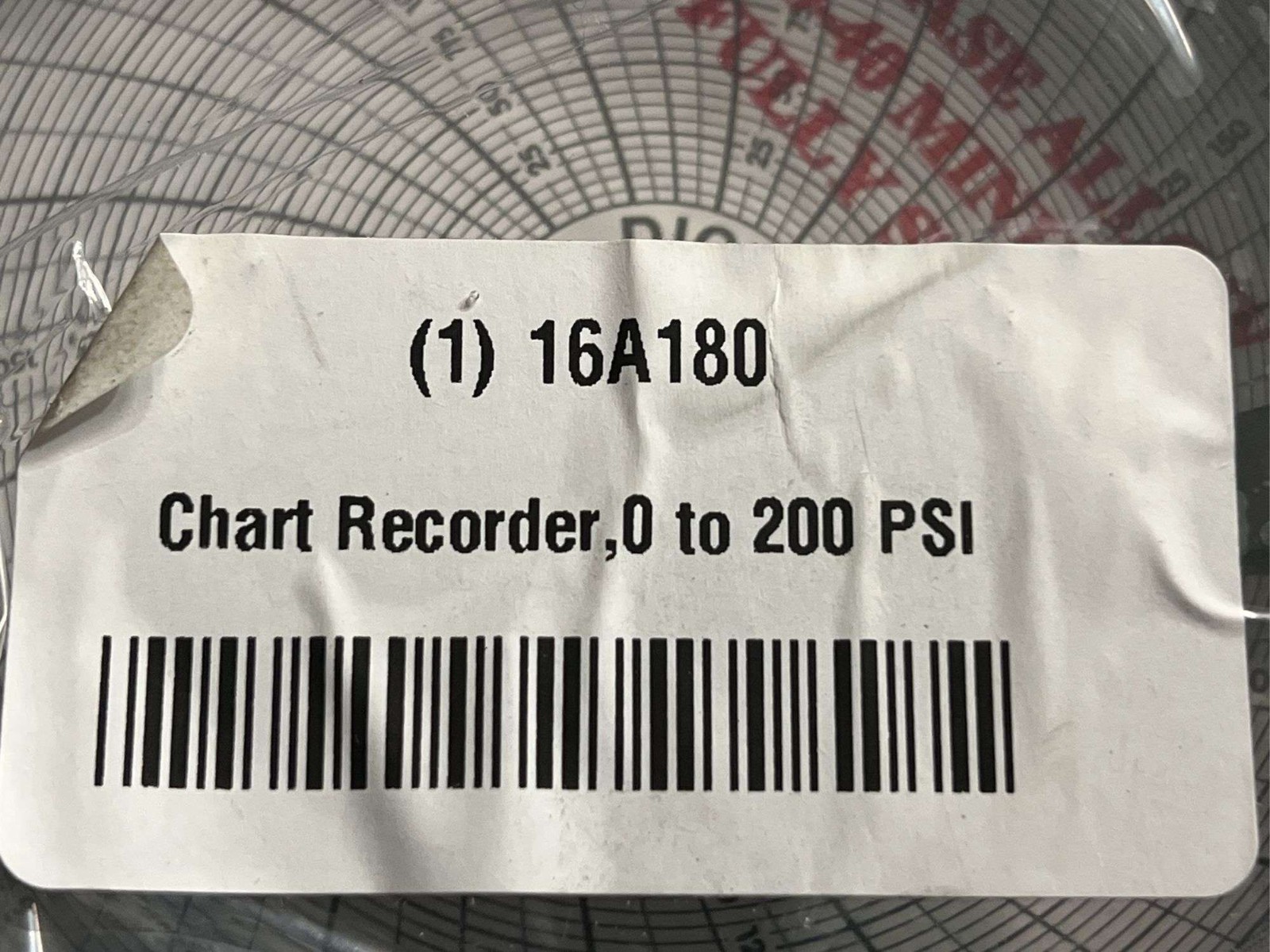 Dickson Chart Recorder 16A180 200PSI